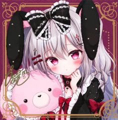 桃豆こまもち クリアポスター ♥抱き枕カバータペストリーアクリル