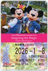 【中古】キャラカード ミッキーマウス＆ミニーマウス フリーきっぷ(磁気乗車券タイプ) 「東京ディズニーリゾート・フォトグラフィープロジェクト イマジニング・ザ・マジック」 ディズニーリゾートライン限定