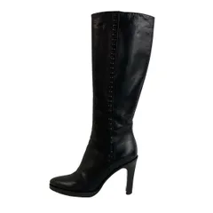 BOTTEGA VENETA(ボッテガヴェネタ) ロングブーツ 36 レディース - 黒 レザー