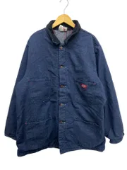 DICKIES (ディッキーズ) デニムカバーオール チョアコート ブランケット付 襟コーデュロイ メキシコ製 90S 古着 ビンテージ XL ブルー メンズ/036