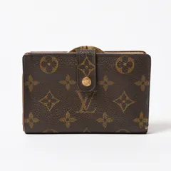 LOUIS VUITTON ルイヴィトン モノグラム ポルトフォイユエリーズ Wホック 二つ折り財布 M61674 ブラウン 美品 中古 4b014060