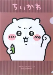 【中古】クリアファイル ちいかわ(レッド) A4クリアファイル 「ちいかわ なんか小さくてかわいいやつ 100円ショップ 雑貨シリーズ第6弾」