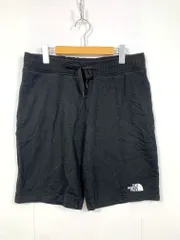 THE NORTH FACE ザノースフェイス スウェット ショート ハーフ パンツ sizeL/黒 ■■◎メンズ