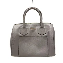 FURLA(フルラ) ハンドバッグ - グレー レザー
