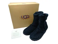 UGG（アグ）CLASSIC CARDY　5819 W／ブラック　22cm　クラッシック カーディ　ショートブーツ　ニットブーツ