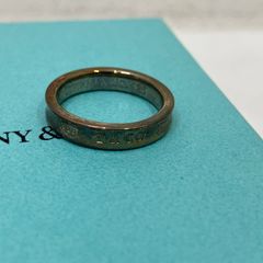 Tiffany & Co. 1837 ブラックチタン ナローリング 15号 - メルカリ