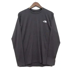 ザノースフェイス THE NORTH FACE ロングスリーブ フラッシュドライ 3D クルー 長袖 Tシャツ カットソー NT12203 グレー S 美品