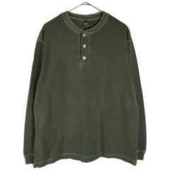 RRL Ralph Lauren サーマルヘンリーネック XL ワッフル カーキ - メルカリ