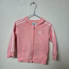 アディダス キッズ ピンク ジップアップ 85