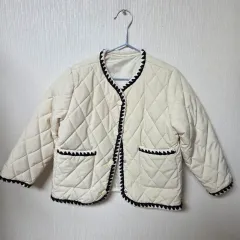 アイボリー 春 軽量 ジャケット 110