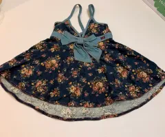 レア) メゾピアノ レトロ ノースリーブ 森ガール 姉ギャル 姫ギャル 130