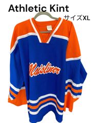 90s Maska 両面ロゴ 企業ロゴ ホッケーシャツ ビックロゴ 良配色 