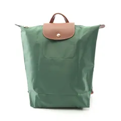 ロンシャン Longchamp リュックサック バックパック ル プリアージュ オリジナル M 10284089P95 グリーン系 キャンバス レザー ル プリアージュ オリジナル M バックパック