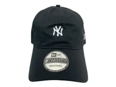 NEWERA (ニューエラ) 9TWENTY ミニロゴ MLB ニューヨーク ヤンキース YANKEES ベースボールキャップ 60675528 F ブラック×ホワイト メンズ/045