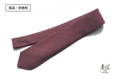 新品 アーディアンドシー AD&C ウール×シルクネクタイ 1 ボルドーベージュのサムネイル