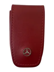 Mercedes-Bentz (メルセデスベンツ) キーケース キーリング レザー レッド メンズ/045