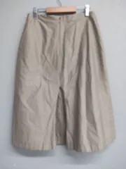 N3048 【イタリア製】JIL SANDER ジルサンダー スカート ボトムス 膝丈 ベージュ プリーツ フレア サイズ32 S相当 レディースのサムネイル