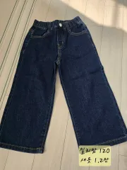 子供用 デニム ワイド パンツ 120