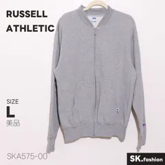 美品 RUSSELL ATHLETIC トップス フルジップ スウェット　長袖 ワンポイントロゴ 裏起毛