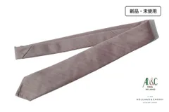 新品 アーディアンドシー AD&C ウール×シルクネクタイ 7 ブラウンベージュのサムネイル
