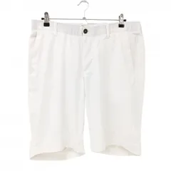 アンダーアーマー ハーフパンツ 白 バックロゴ メンズ 36 ゴルフウェア UNDER ARMOUR