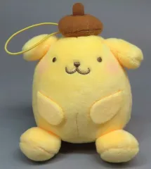 【中古】ぬいぐるみマスコット・バッジ ポムポムプリン(起き) むにゃすやマスコット vol.3 「サンリオキャラクターズ」 ラウンドワン限定