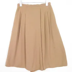 ビス ViS スカーチョ ワイドパンツ M ベージュ 2sa6519