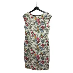  ダーマコレクション DAMA collection レディース ワンピース 花柄 総柄 ストレッチ コットン 13AR ホワイト DM20-SS024【ZK102】