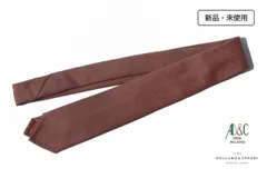 新品 アーディアンドシー AD&C ウール×シルクネクタイ 11 レッドベージュのサムネイル