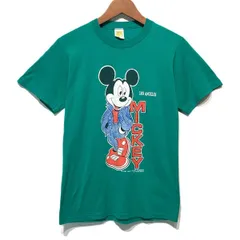 【中古】　Velva Sheen　Tシャツ　80’s vintage　半袖　カットソー　トップス　クルーネック　プリント　キャラクター　ディズニー　ミッキーマウス　古着　/1590