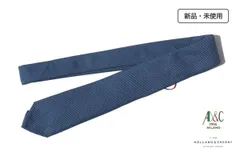 新品 アーディアンドシー AD&C ウールチェックネクタイ 15 ブルーのサムネイル