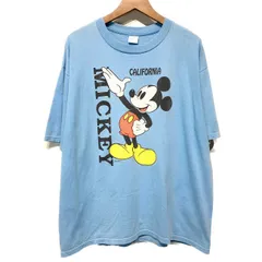 【中古】　Velva Sheen　Tシャツ　80’s vintage　半袖　カットソー　トップス　クルーネック　キャラクター　キャラT　DISNEY　CALIFORNIA　USA製　古着　/1590