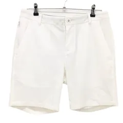 【超美品】プーマ ハーフパンツ 白 シンプル ストレッチ メンズ S ゴルフウェア PUMA
