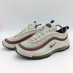 NIKE ナイキ Women's Air Max 97 エアマックス ウィメンズ スニーカー 27cm 921733-102 ホワイト レッド ネイビー 白 赤 紺 B-14-6