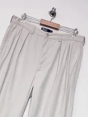 【Polo RALPH LAUREN】90s ANDREW 2タック チノパンツ 36/30 ポロラルフローレン ポロチノ アンドリュー ヴィンテージ 古着