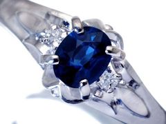 タンザナイト0.90ct ダイヤモンド0.20ct Pt900 リング - メルカリ
