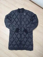 プーマ ダウンジャケット ロング丈 キルティング L