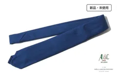 新品 アーディアンドシー AD&C ウール×シルクソリッドネクタイ 19 ネイビーのサムネイル
