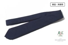 未使用 期間限定お値下げ 伊 AD＆C 英ホランド＆シェリー生地 ネイビー
