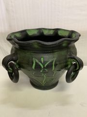 植木鉢 大型 脚付 ローマ調 バラモチーフ オシャレアンティーク - メルカリ