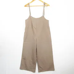 コーエン coen サロペット オーバーオール ワイド ストレッチ レーヨン FREE モカ kz11855