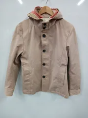 ピB423●BEAUTY&YOUTH●ビューティーアンドユース●アウター●コート●フード●綿混●フルジップ●メンズ●sizeM●ベージュ