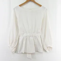 テチチ Te chichi シフォン ブラウス 長袖 リボン F アイボリー kz12149