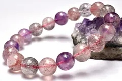 【１点物】上質◇たっぷり内包 スーパーセブン　10mm　ブレスレット パワーストーン 天然石 _MC7172