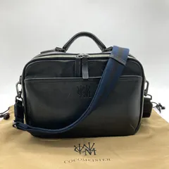 COCOMEISTER ココマイスター マットシュリンク・モンジュ ショルダーバッグ ハンドバッグ 2way レザー カジュアル 男女兼用  ブラック 鞄 B16259◆のサムネイル