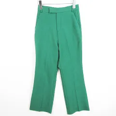 ローリーズファーム LOWRYS FARM パンツ スラックス S グリーン kz11888