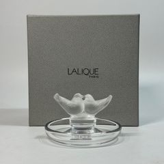 フランス製】LALIQUE ラリック クリスタル スズメ フィギュリン 置物