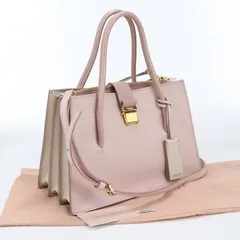 MIUMIU(OUTLET) ミュウミュウ アウトレット 2WAY マドラス 5BA104 F0JW1 2AJB トートバッグ/ゴートレザー【中古】 レディース