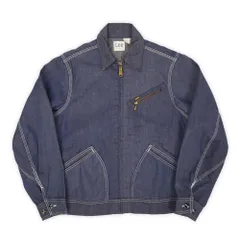 リー Lee 70s 70年代 91-B デニムジャケット バットダイデニム TALON 単衣 MADE IN USA ヴィンテージ アメリカ製 古着 メンズ コート ジャケット ネイビー S相当【中古】