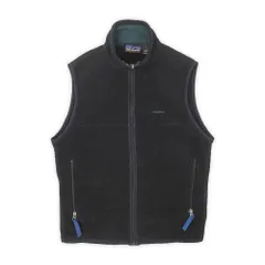 パタゴニア PATAGONIA 90s 97年製 シンチラ フリースベスト MADE IN USA アメリカ製 F97 定番 アウトドア ヴィンテージ 古着 メンズ ベスト ジレ ブラック 黒 S【中古】